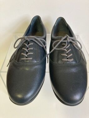 Easy Spirit Motion Navy Blue Leather Oxford Shoes Size 9 D B